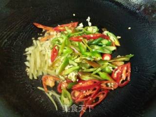 Fried Dried Small River Prawns with Chili recipe