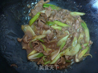 #trust之美#scallion Fried Lamb recipe