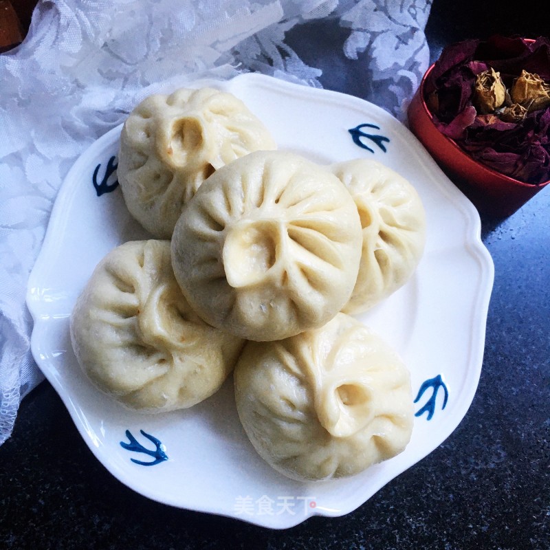 Smoked Bamboo Shoots and Fresh Pork Buns recipe