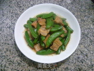 Stir-fried Sweet Beans with Pork Belly recipe