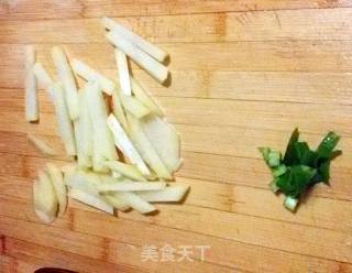 Mountain Mizu and Potato Chips Soup recipe