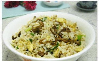Fried Rice with Shredded Beef and Egg recipe