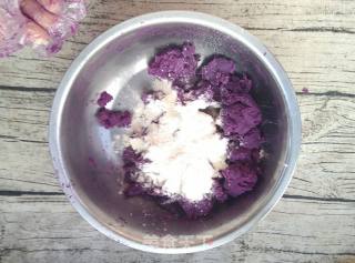 Purple Potato Bean Paste Ball recipe