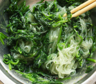 Spinach Vermicelli with Mustard Oil recipe