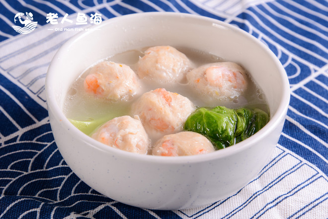 Lettuce Shrimp Ball Soup recipe