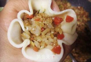 #花样美食#colorful and Linglong Flower Bud Shaomai recipe