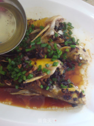 Steamed Yellow Bone Fish with Black Bean Sauce recipe