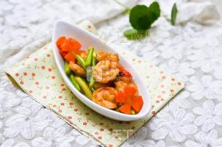 Stir-fried Shrimp Balls with Asparagus recipe