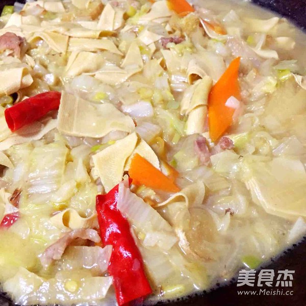 Northeast Famous Dish--chinese Cabbage Dried Tofu Pork Belly recipe