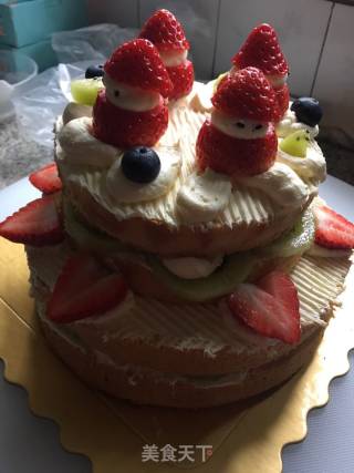 Cream Cake Santa recipe