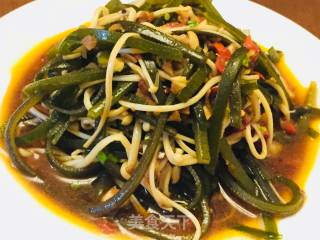 Spicy Kelp and Shredded Enoki Mushroom recipe