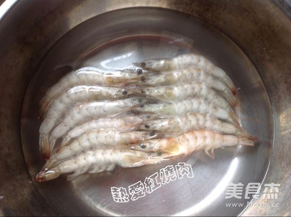 Steamed Shrimp with Enoki Mushroom Vermicelli recipe