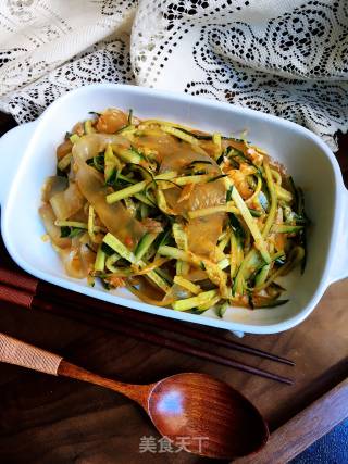 Cucumber with Noodles recipe