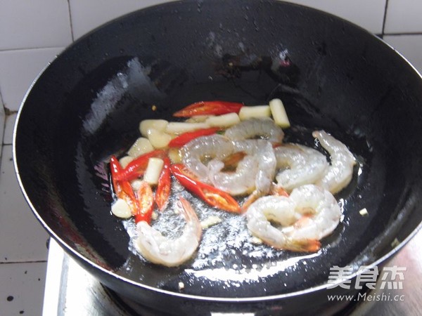 Fried Shrimp with Okra recipe