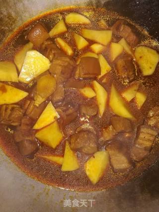Braised Pork Belly with Potatoes recipe