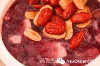 Purple Sweet Potato Tremella New Zealand Flower Maw Soup recipe