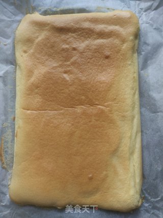 Blueberry Sauce Cake Roll recipe