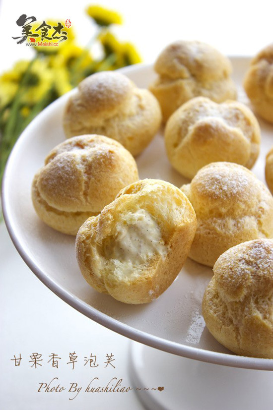 Sweet Chestnut Vanilla Puffs recipe