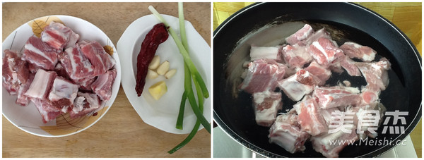 Stir-fried Pork Ribs with Sesame Spicy recipe