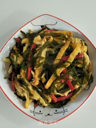 Stir-fried Kelp Shreds with Dried Tofu recipe