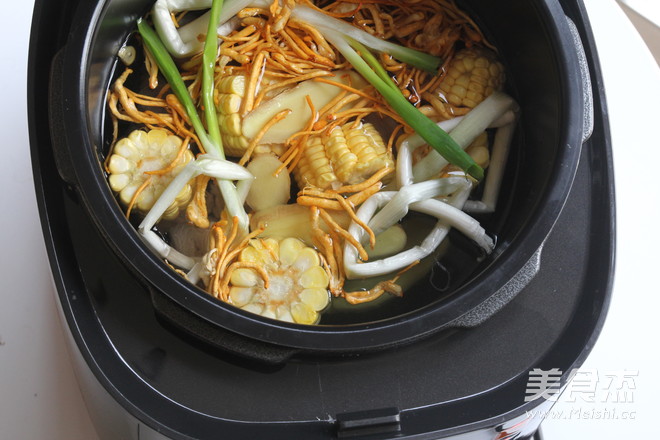 Corn Cordyceps Flower Pork Rib Soup recipe