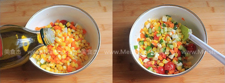 Corn Vegetable and Fruit Salad recipe