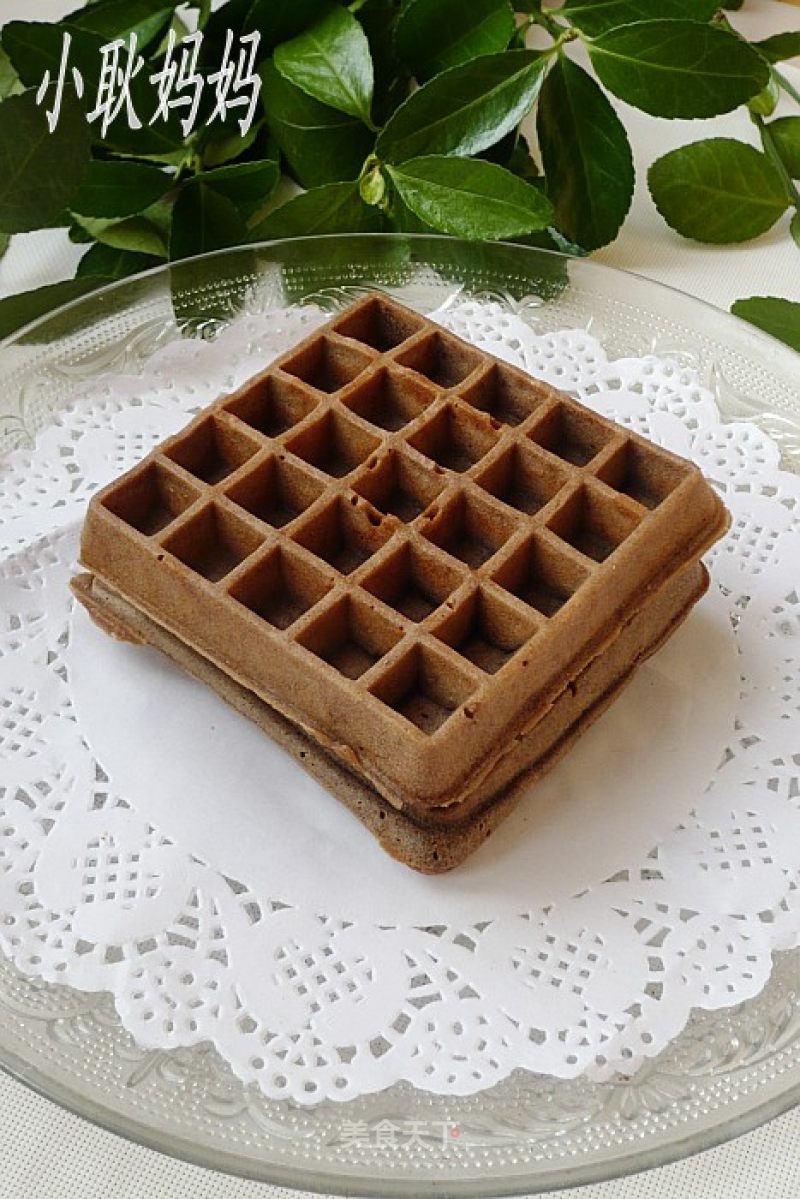 【waffles】cocoa Waffles recipe