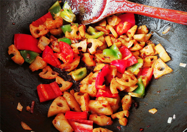 Spicy Fried Lotus Root recipe