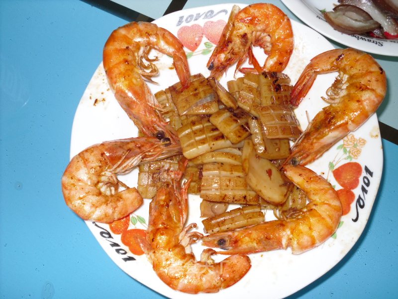 Grilled Squid Shrimp recipe