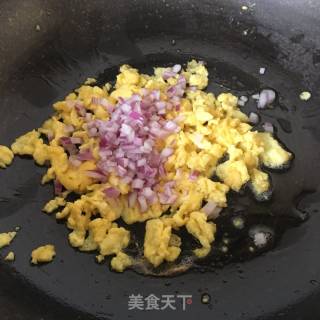 Fried Rice with Onion and Shrimp recipe