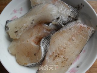 Steamed Cod with Mushrooms and Chopped Pepper recipe