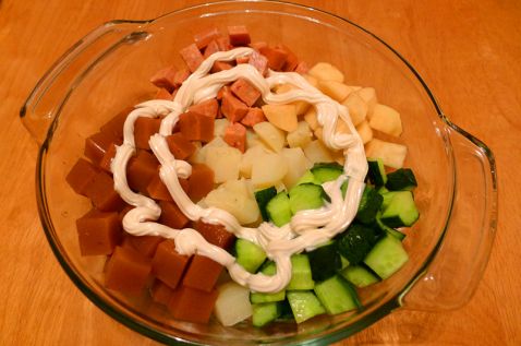 Vegetable and Fruit Salad recipe