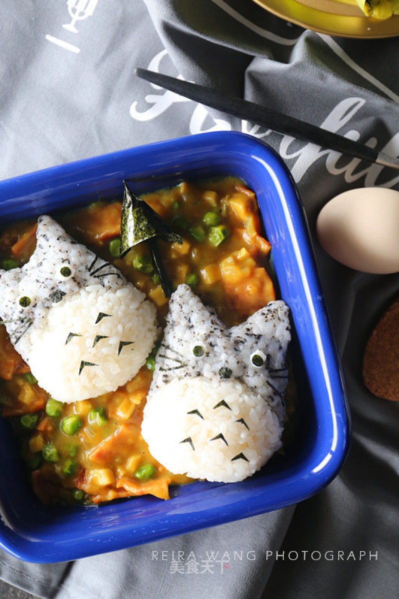 Totoro Brothers of Curry Rice Ball recipe