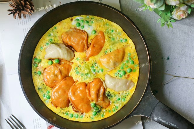 Fried Dumplings with Eggs recipe