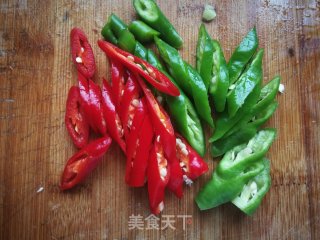 Stir-fried Mushrooms with Green and Red Pepper recipe