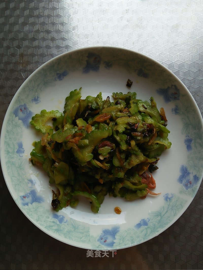 Bitter Gourd Fried Shrimp Skin Recipe Simple Chinese Food