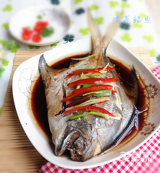 Steamed Pomfret recipe