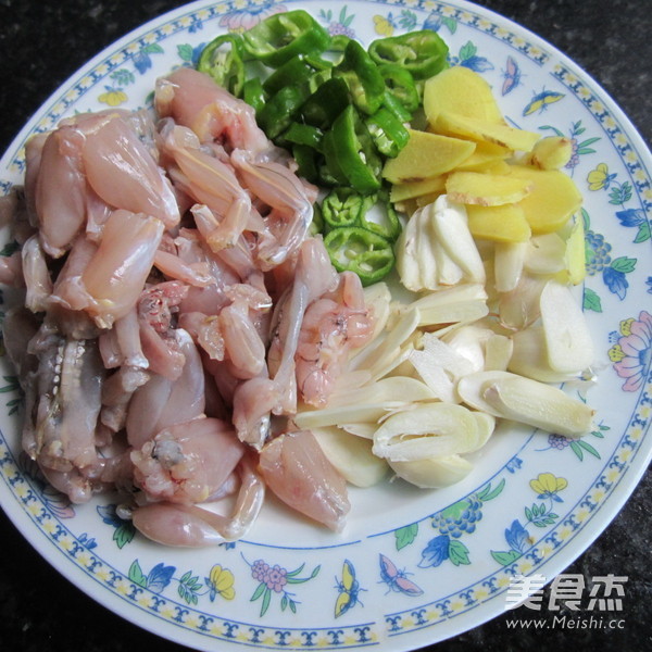 Garlic Frog Meat recipe