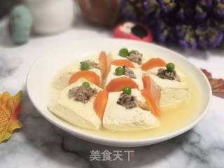 Steamed Tofu with Minced Meat recipe