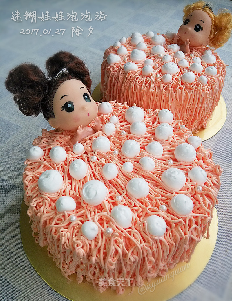 [shanghai] Confused Doll Bubble Bath Birthday Cake recipe