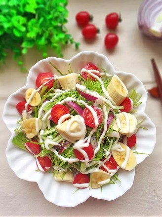 Two Flavors of Vegetable and Fruit Salad recipe