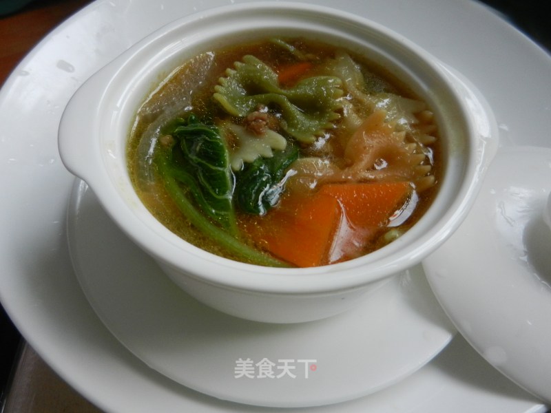 Butterfly Noodles in Fresh Soup recipe