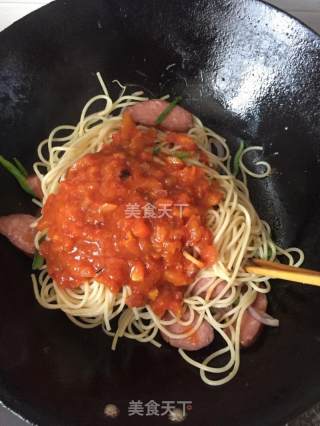 Tomato Sausage Pasta recipe