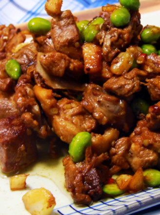 Roasted Duck with Edamame recipe