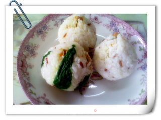 Nutritious and Delicious-duck and Vegetable Rice Balls recipe