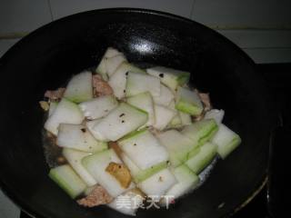 Braised Winter Melon with Sliced Pork in Black Bean Sauce recipe