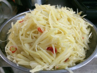 Vinegar Shredded Potato----summer Appetizer, Porridge Side Dish recipe