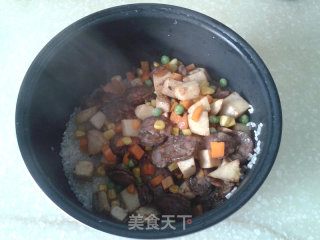 Sausage Rice with Taro recipe