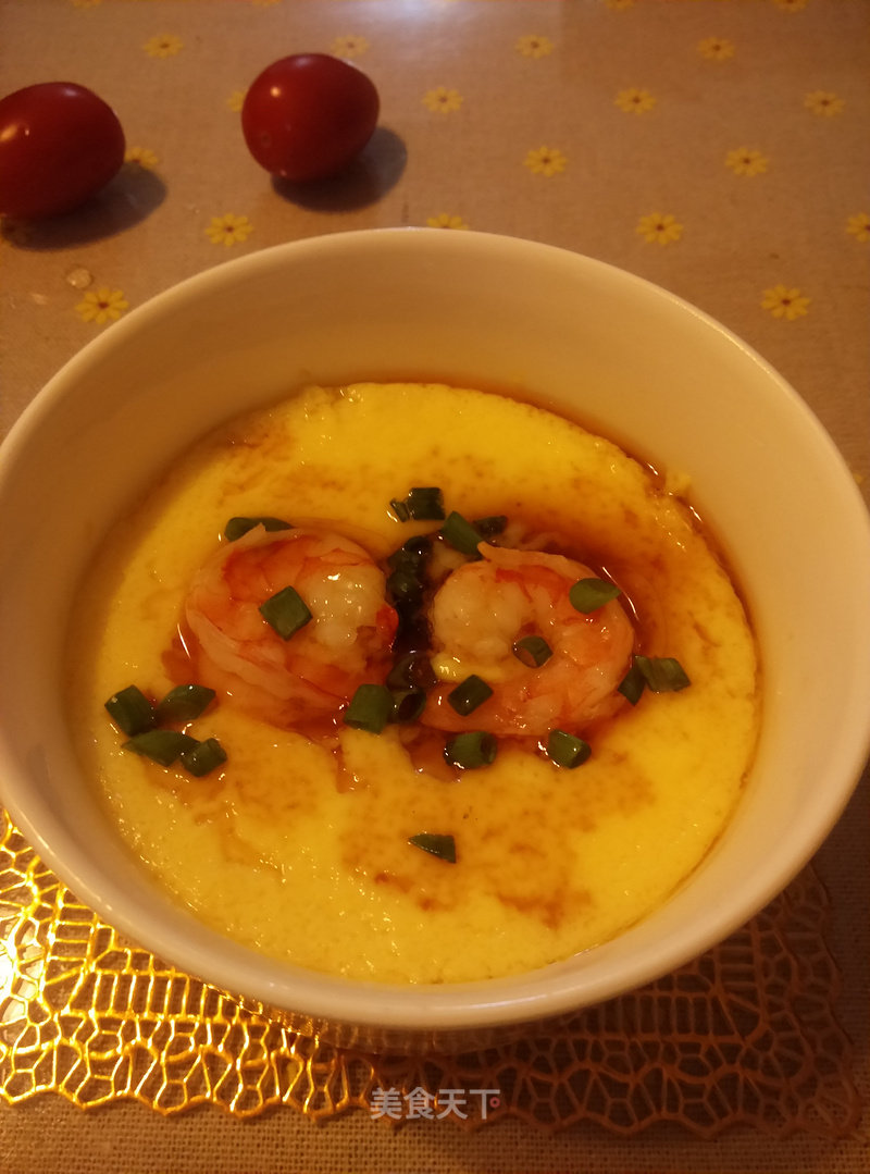 Shrimp Steamed Egg recipe