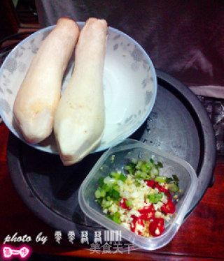 Shredded Pleurotus Eryngii - A Healthy Quick Dish recipe